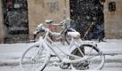 Im Schneetreiben steht am Montag (21.12.2009) ein verschneites Fahrrad in München (Oberbayern). Der Winter hat derzeit ganz Deutschland mit Frost und Schnee fest im Griff. Foto: Frank Leonhardt dpa/lby +++(c) dpa - Bildfunk+++
pixel Foto: dpa