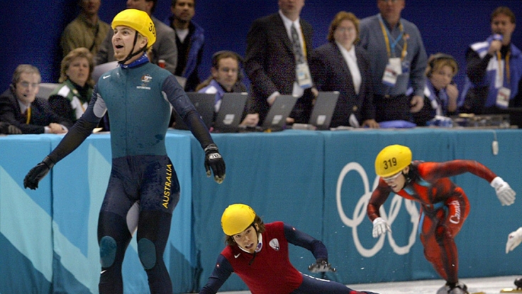 Der Eisschnellläufer Steven Bradbury gewann bei Olympia 2002 durch eine glückliche Fügung.
