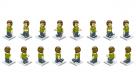 Etwas steif in den Beinen:Die Avatare erinnern an Legomännchen mit zu großem Kopf. Foto: ESN