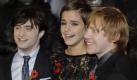 Daniel Radcliffe, Emma Watson und Rupert Grint strahlen bei der Weltpremiere des neuen Harry-Potter-Streifens in die Kameras. Harry Potter und die Heiligtümer des Todes ist der siebte und vorletzte Film der Reihe. Foto: ap