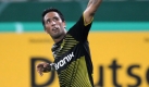 Und dann auch noch das 3:0 durch den Südamerikaner: Gegen den Zweitligisten Karlsruhe konnte der als Welttorjäger zum BVB gekommene Barrios endlich einmal alles zeigen. Bis jetzt hatte er durchschnittliche Spiele gemacht, Trainer Jürgen Klopp ließ ihn zuletzt nicht mehr von Beginn an aufs Feld. Foto: dpa