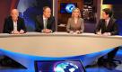 Das Team: Ulrich von Heesen, Oliver Welke, Tina Hausten und Christian Ehring. Foto: ZDF/Willi Weber
