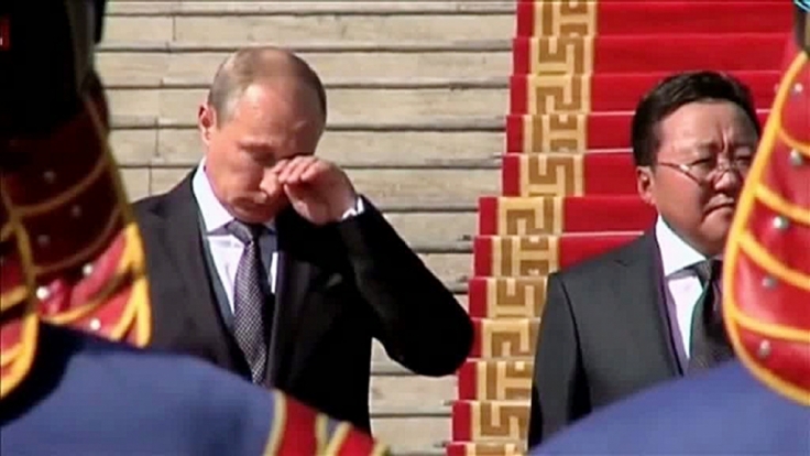 Aus der Rubrik «5 Dinge, die diese Woche geheim bleiben sollten»: Der weinende russische Staatspräsident Wladimir Putin.