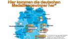 Die deutschen Medaillengewinner verteilen sich auf lediglich sechs Bundesländer. Foto: C. Ocando-Röhricht/news.de