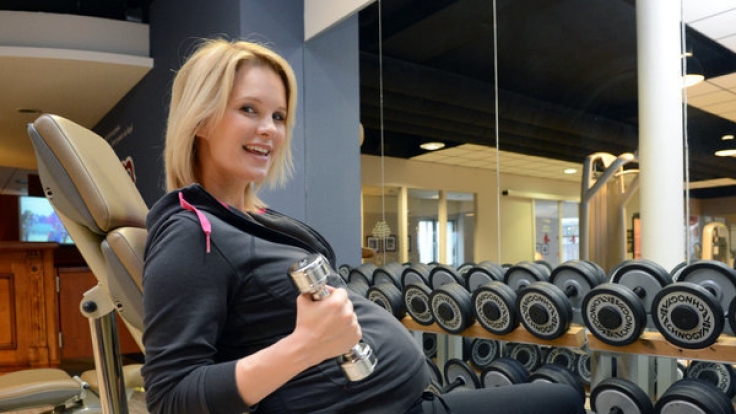 Fitness während der Schwangerschaft: Für Monica Ivancan kein Problem.
