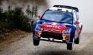 Der Franzose Sebastien Loeb in Aktion an dem zweiten Tag der FIA Rally in Portugal. Foto: dpa