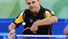 Timo Boll: Bei der Europameisterschaften in St. Petersburg wiederholte der 27-Jhrige aus dem Odenwald seinen Dreifach-Triumph aus dem Vorjahr - Gold im Einzel, Doppel und mit der Mannschaft. Im Olympia-Finale scheiterte das von Boll angefhrte deutsche Team an China - was berhaupt keine Schande war. Foto: dpa