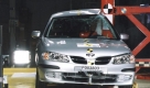 Verschiedene Versuche bilden das Gesamtergebnis eines Crashtests. Im Bild wird ein Nissan Almera der sogenannten Pfahl-Prfung unterzogen. Foto: news.de