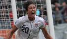 Abby Wambach jubelt über ihren Treffer zum 2:1 gegen Frankreich im Halbfinale. Der Treffer entschied die Partie. Die US-Girls treffen im Endspiel auf Japan oder Schweden. Foto: dpa