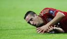 Franck Ribéry vom FC Bayern München kann wegen einer Wadenverletzung nicht an den letzten EM-Qualifikationsspielen der französischen Nationalmannschaft teilnehmen. Ribéry hatte sich die Blessur am Samstag in der Bundesliga-Partie gegen 1899 Hoffenheim zugezogen. Foto: dapd