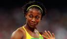 Nach dem 100-Meter-Lauf-Finale der Frauen bei den Olympischen Sommerspielen vor zwei Jahren konnte sie als Siegerin jubeln, jetzt wird es ernst für Shelly-Ann Fraser: Die Jamaikanerin ist bei einer Dopingprobe positiv auf das verbotene Schmerzmittel Oxycodon getestet worden. Das gab Vereinspräsident Bruce James bekannt. Fraser soll nach einer Zahnbehandlung das Schmerzmittel eingenommen haben. Foto: ddp