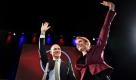 So sehen Wahlsieger aus: Die Sozialdemokratin Helle Thorning-Schmidt lässt sich zusammen mit ihrem Ehemann Stephen Kinnock von ihrer Partei feiern. Nach zehn Jahren an der Regierung muss die liberal-konservative Koalition den Weg für die erste Ministerpräsidentin in der Geschichte Dänemarks freimachen. Foto: dapd