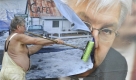 An diesem Ort in Dresden hängt Steinmeier nicht bis zur Wahl. Er wird überklebt. Foto: ap