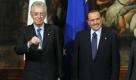 ... Silvio Berlusconi reicht seinen Rücktritt bei Staatspräsident Napolitano ein. Sein Nachfolger steht bald fest: Mario Monti. der parteilose Wirtschaftswissenschaftler soll die italienische Wirtschaft wieder auf Vordermann bringen und den Staatshaushalt sanieren.  Foto: dapd