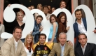 Die Darsteller und Produzenten der RTL-Soap 'Gute Zeiten, schlechte Zeiten' (GZSZ) posieren am 05.05.2004) vor dem Cafe 'Ciu' Die Bar' in Hamburg (Archivfoto): (untere Reihe l-r) Jan Pelgrom de Haas, Susan Sideropoulos und Daniel Fehlow, Rainer Wemcken und Tim Greve sowie (mittlere Reihe l-r) Yvonne Catterfeld, Felix von Jascheroff , Maike von Bremen, Uta Kargel, Ismail Sahin. In Hamburg wurde die 3000. Folge der Daily Soap gefeiert. Die erste Folge lief am 11. Mai 1992 über den Bildschirm. Foto: Wolfgang Langenstrassen dpa (zu dpa-KORR.: '3000 Mal 'GZSZ': Vom Sorgenkind zum Aushängeschild des Privat-TV' vom 21.06.2004) Foto: dpa