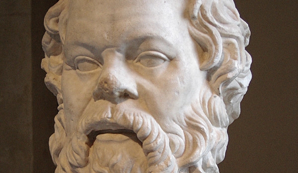 Auch Sokrates (469 bis 399 v. Chr.) gehört den grundlegenden abendländischen Philosophen. Er entwickelte die philosophische Methode eines strukturierten Dialogs, um zu Erkenntnis zu gelangen.
 Foto: Wikipedia