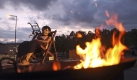 Riesenmarionetten in Berlin, die Compagnie Royal de Luxe zieht mit ihren überdimensionalen Figuren zu den Feiern der Einheit durch die deutsche Hauptstadt. Foto: ap