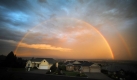 Seltener Anblick: ein doppelter Regenbogen, fotografiert im US-Bundesstaat Washington. Foto: ap
