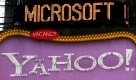 1. Februar: Der Software-Riese Microsoft will fr knapp 45 Milliarden Dollar den Internet-Konzern Yahoo kaufen. Yahoo wehrt sich, im Sommer gibt Microsoft auf. Die Aktien des Internet-Unternehmens fallen, im Herbst treiben unzufriedene Aktionre Yahoo-Chef Jerry Yang aus dem Amt. Foto: dpa