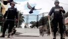 Polizisten vor der brasilianischen Botschaft in Tegucigalpa. Foto: dpa