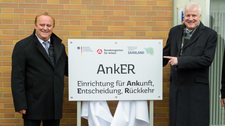 Besonders Horst Seehofer (r.) drängte auf die Einführung von Ankerzentren.