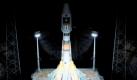 Die ersten beiden Satelliten für das europäische Satellitennavigationssystem Galileo sind ins All gestartet. Eine russische Sojus-Rakete mit den Flugkörpern an Bord hob vom europäischen Weltraumbahnhof Kourou in Französisch-Guayana planmäßig ab. Der Start war für gestern geplant, wurde aber wegen technischer Probleme verschoben. Foto: dpa