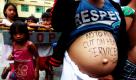 Mit ganzem Körpereinsatz protestieren in Manila Schwangere vor dem Fabella Krankenhaus. Auf ihre Bäuche haben sie Parolen geschrieben. Sie sind gegen Einsparungen im Gesundheitssystem. Sie werfen dem philippinischen Präsidenten Benigno Aquino III. vor, mit den geplanten Kürzungen vor allem die Situation von Kindern und Frauen zu verschlechtern. Foto: dpa