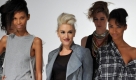Singer/Songwriter/Fashion designer Gwen Stefani (C) poses with her models during the Spring 2010 showing of L.A.M.B by Gwen Stefani during New York Fashion Week in New York City, USA, 10 September 2009. New York Fashion week runs September 10-17. EPA/JASON SZENES +++(c) dpa - Bildfunk+++ Foto: dpa