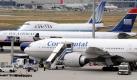 Maschinen von United Airlines und Continental auf dem Flughafen Frankfurt. Foto: dpa
