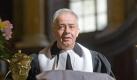 Der langjährige Pfarrer der Leipziger Nikolaikirche Christian Führer hält am Sonntag (30.03.2008) seine letzte Predigt an der langjährigen Stätte seines Wirkens. Mit einem festlichen Gottesdienst hat die evangelische Nikolaigemeinde ihren langjährigen Pfarrer Christian Führer (65) in den Ruhestand verabschiedet. Er gehörte 1982 zu den Begründern der Friedensgebete und wurde durch sein Engagement während der friedlichen Revolution 1989 in der DDR über Sachsen hinaus bekannt. Rund 1700 Menschen verfolgten den Abchiedsgottesdienst in der voll besetzten Kirche. Foto: Uwe Winkler dpa/lsn +++(c) dpa - Bildfunk+++ Foto: dpa