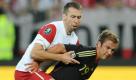 Mario Götze: In vielen Aktionen heute zu fahrig. Gefiel in der Anfangsphase mit einigen Anspielen in die Spitze, konnte aber nicht an die Leistung gegen Brasilien anknüpfen.  Foto: dapd