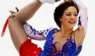 Die Russin Alena Leonova bei ihrem Eiskunstlauf während der NHK Trophy in Nagano, Japan. Foto: ap