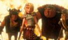 Hiccup's fellow classmates in Dragon Training are (left to right): Ruffnut (KRISTEN WIIG), Snotlout (JONAH HILL), Astrid (AMERICA FERRERA), Fishlegs (CHRISTOPHER MINTZ-PLASSE) and Tuffnut (TJ MILLER), in DreamWorks Animation's 'How to Train Your Dragon,' Foto: Paramount
