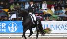 Pferd Totilas und sein Reiter können stolz sein: Matthias Rath reitet zu seinem ersten Titel. Foto: dpa