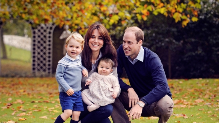 Herbstliche Weihnachtsgrüße von William und seiner Familie.