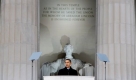 Abraham Lincoln (1861 bis 1865) thront bis heute ber allen US-Prsidenten. Mit 1,93 Meter ist er im wrtlichen Sinne der Grte. Obama kommt ihm jedoch mit 1,87 Meter ziemlich nahe. Foto: ap