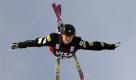 Jaime Myers aus den USA beim Sprung. Die Amerikanerin nimmt am Frauen Weltcup im Freestyle teil, der in Utah ausgetragen wird.
 Foto: ap