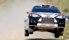 Kimi Raikkönen und sein Beifahrer Kaj Lindstrom legen sich mit ihrem Citroen DS3 während des zweiten Tages der Rally Portugal mächtig ins Zeug. Foto: dpa