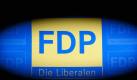 Das Logo der FDP im Thomas-Dehler-Haus in Berlin. Foto: Robert Schlesinger Foto: dpa