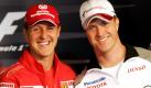 Der siebenmalige Weltmeister Michael Schumacher und der kleine Ralf. Ralf Schumacher hat nach eigener Aussage nicht unter der Formel-1-Dominanz seines Bruders Michael gelitten. Ich kenne, auch wenn mir das nachgesagt worden ist, keinen Neid. Schon gar nicht meinem Bruder gegenüber, sagte der ehemalige Toyota-Pilot. Foto: dpa