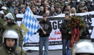 Wie hier in München hatten Rechtsextreme für Samstag in Bayern und Thüringen mehrere Demonstrationen angemeldet. Etwa 2000 demonstrierten gegen die Aufmärsche. Foto: ap