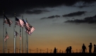 Ein beliebtes Fotomotiv, nicht nur für Touristen: Sonnenuntergang in Washington. Foto: dpa