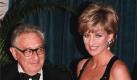 The Princess of Wales with Henry Kissinger, and her award at the New York Hilton Hotel 11 Dec where the Princess was honoured with a Humanitarian Award from the United Cerebral Palsy Society for her charity work. COLORplus  Foto: dpa