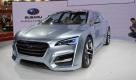 Mit dem Advanced Tourer Concept wagt Subaru einen Ausblick auf die Zukunft im Kombi-Segment. Der 4,58 Meter lange und 1,84 Meter breite Sports-Tourer verfügt über einen 1,6-Liter-Turbobenzinmotor, ein stufenloses Automatikgetriebe und ein Hybridsystem. Foto: pi
