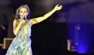 Australian singer Kylie Minogue performs during an open air concert held in front of the famous Sphinx and the Great Pyramids in Giza, Egypt, late 21 October 2010. EPA/mohamed omar +++(c) dpa - Bildfunk+++ Foto: dpa