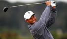Tiger Woods trainiert auf dem Old Course Golfplatz in St. Andrews für die bevorstehenden Golf Open. Das Turnier startet am kommenden Donnerstag in der schottischen Stadt. Foto: ap