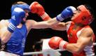 German boxer Jack Culcay-Keth (R) and Danish Torben Keller in action during their welter weight fight during the AIBA World Championships at Assago Forum, Milan, Italy on 09 September 2009.


 Foto: dpa