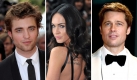 Drei Sexsymbole: Robert Pattinson, Megan Fox und Brad Pitt Foto: news.de/dpa (Montage)