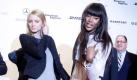 Top-Model Naomi Campbell (r.) gestikuliert am Montag (28.01.08) in Berlin nach einer Pressekonferenz anlaesslich der Fashion Week Berlin 2008 neben dem deutschen Model Eva Padberg. Fuer eine Woche ist Berlin das Zentrum der Mode mit dutzenden Modenschauen.

Foto: Marcus Brandt/ ddp Foto: ddp