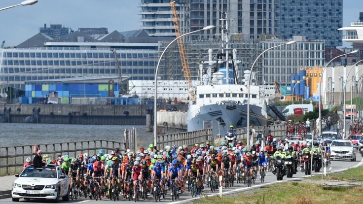 Die Strecke des Euroeyes-Cyclassics-Radrennen 2018 führt direkt durch Hamburg.
